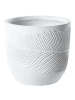 Beliani Outdoor Blumentopf FTERO in Weiß - (W) 28 x (H) 28 x (L) 28 cm