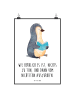 Mr. & Mrs. Panda Bild Pinguin Buch mit Spruch in Weiß