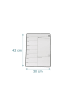 relaxdays Speiseplan Wochenplaner in Weiß - (B)30 x (H)42 cm