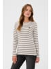 Kaffe Langarm-Shirt Liddy Regular fit in Chalk/Morel - Green Heart