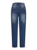 Cloud5ive Cloud5ive High-Waist Boyfriend Destroyed Jeans Hose 5-Pockets in blue denim