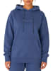 Reichstadt Damen Relaxed Fit Hoodie Marken-Stick in Dark Blue