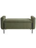 Beliani Bettbank LEWES in Grün/Schwarz - (W) 114 x (H) 55 x (L) 50 cm