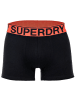 Superdry Boxershort 3er Pack in Schwarz/Orange