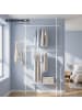 SONGMICS Kleiderständer Parson in Mattweiß - (B)123 x (H)300 x (T)33.5 cm