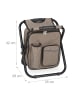 relaxdays Campinghocker in Beige - (B)35 x (H)42 x (T)29 cm