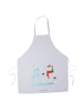 Mr. & Mrs. Panda Schürze Einhorn Schneemann ohne Spruch in Weiß