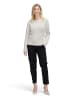 BETTY & CO Strickpullover mit V-Ausschnitt in cream