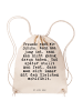 Mr. & Mrs. Panda Tasche Freunde sind wie Schuhe.... mit Spruch in Creme