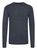 BLEND Strickpullover BHLars 20703347ME Strickpulli mit aufgestickten Ellenbogenpatches in Blau