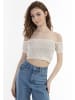 myMo Damen Strick Shirt in Wollweiss