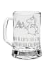 Mr. & Mrs. Panda Gravur Bierkrug Einhorn Bergsteiger mit Spruch in Transparent