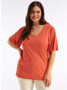sheego Kurzarm-Shirt in terra