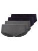 Skiny Panty 4er Pack in Schwarz/Grau