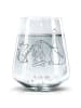 Mr. & Mrs. Panda Trinkglas Pinguin Lagerfeuer ohne Spruch in Transparent