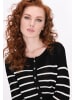 DreiMaster Women Cardigan in black offwhite