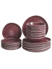 Beliani 24-tlg Tafelservice HOPS in Rot
