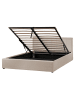 Beliani Doppelbett MONTLAUR in Beige - (W) 169 x (H) 89 x (L) 216 cm
