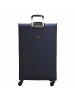 D&N Travel Line 9504 - 4-Rollen-Trolley L 76 cm erw. (dark red) in navy