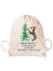 Mr. & Mrs. Panda Stoffbeutel Pinguin Weihnachtsbaum mit Spruch in Creme