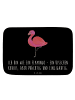 Mr. & Mrs. Panda Duschvorleger Flamingo Classic mit Spruch in Schwarz