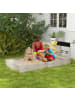Outsunny Sandkasten 154L x 80B x 60H cm
