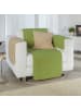 Erwin Müller Baumwollmischung Sessel- und Sofaschoner-Set 3-teilig Matera in grün/sand