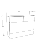 VCM  Küchenschrank B. 80cm Hängeschrank Fasola in Weiß