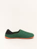 Gottstein Hausschuh Wool Slip-On in green/orange