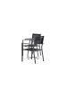 ebuy24 Gartenset Bacong 3-teilig Schwarz 60 x 60 cm