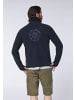 Gardena Fleece-Jacke im dezenten Logo-Look in Blau