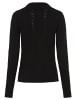 Laura Scott Ajourstrickjacke in schwarz