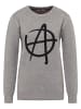 myMo ROCKS Damen Strickpullover in Grau Melange