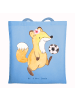 Mr. & Mrs. Panda Tragetasche Fußballerin Herz ohne Spruch in Sky Blue