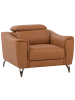 Beliani Sessel NARWIK in Braun - (W) 103 x (H) 94 x (L) 103 cm
