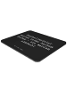 Mr. & Mrs. Panda Mouse Pad Spruch Handball Wurf mit Spruch in Schwarz