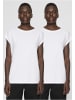 Urban Classics T-Shirts in white+white