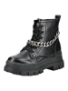 Buffalo Stiefelette in Schwarz/Silber