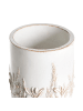 Beliani Outdoor Blumentopf PREWEZA in Weiß/Beige - (W) 23 x (H) 43 x (L) 23 cm