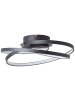 Brilliant Labyrinth LED Deckenleuchte 40cm in schwarz