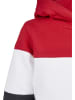 Urban Classics Sweat & Fleece - Hoody in fire red/white/navy