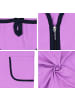 Aquarti Aquarti Damen Bademantel mit Reißverschluss 3/4 Ärmel in violett