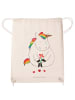 Mr. & Mrs. Panda Sportbeutel Einhorn Traurig ohne Spruch in Creme