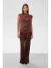 Soaked in Luxury Jerseytop SLEirlys Slim fit in Brown Stone