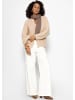 SASSYCLASSY Offener Grobstrick-Cardigan in Beige