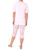 NORMANN Capri Pyjama kurzarm Ethnolook - 44516 in rosa