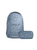 Coocazoo Schulrucksack-Set MATE "Bloomy Daisy" 2-tlg. in Blau