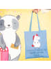 Mr. & Mrs. Panda Stofftasche Emotionen ausdrücken mit Spruch in Sky Blue