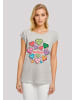 F4NT4STIC T-Shirt Muttertag Mama Herzen in grau meliert