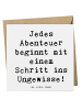 Mr. & Mrs. Panda Doppelkarte Spruch Ungewissheit akzeptieren mit... in Weiß